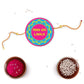 Indianvibez Maa Da Ladla Metal Rakhi with Fridge Magnet - Kids Rakhi - Swadesiicart