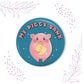 Indianvibez My Piggy Bank Metal Rakhi with Fridge Magnet - Kids Rakhi - Swadesiicart