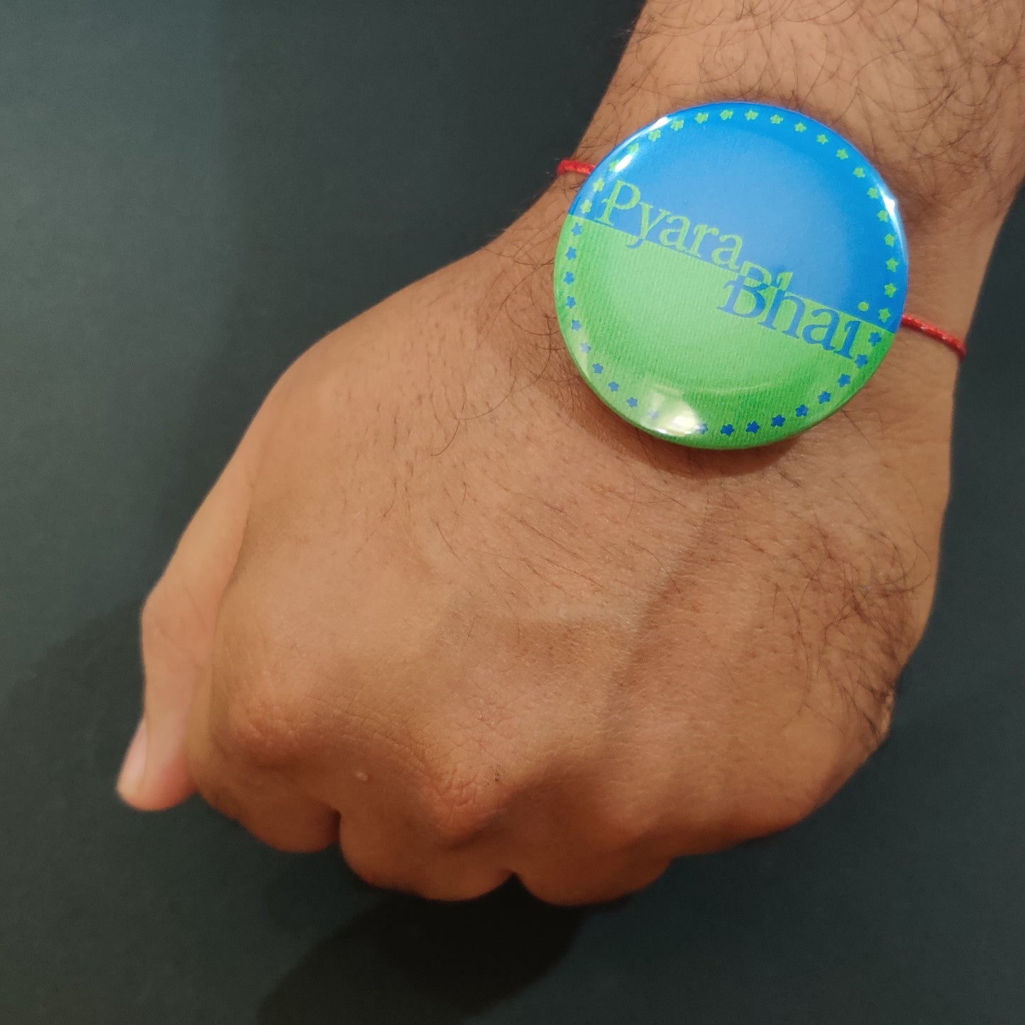 Indianvibez Pyara Bhai Metal Rakhi with Fridge Magnet - Kids Rakhi - Swadesiicart