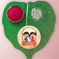Indianvibez Happy Raksha Bandhan Metal Rakhi with Fridge Magnet - Kids Rakhi - Swadesiicart
