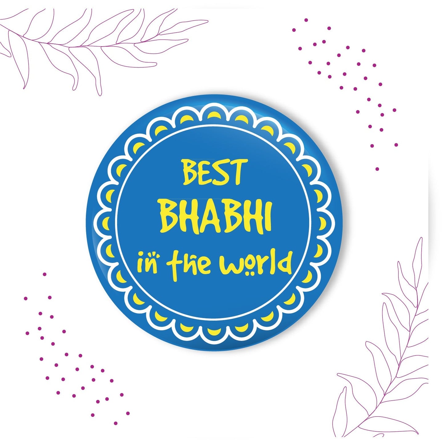 Indianvibez Super Bhaiya Wooden Rakhi, Superman Rakhi for Brother - Kids Rakhi - Swadesiicart