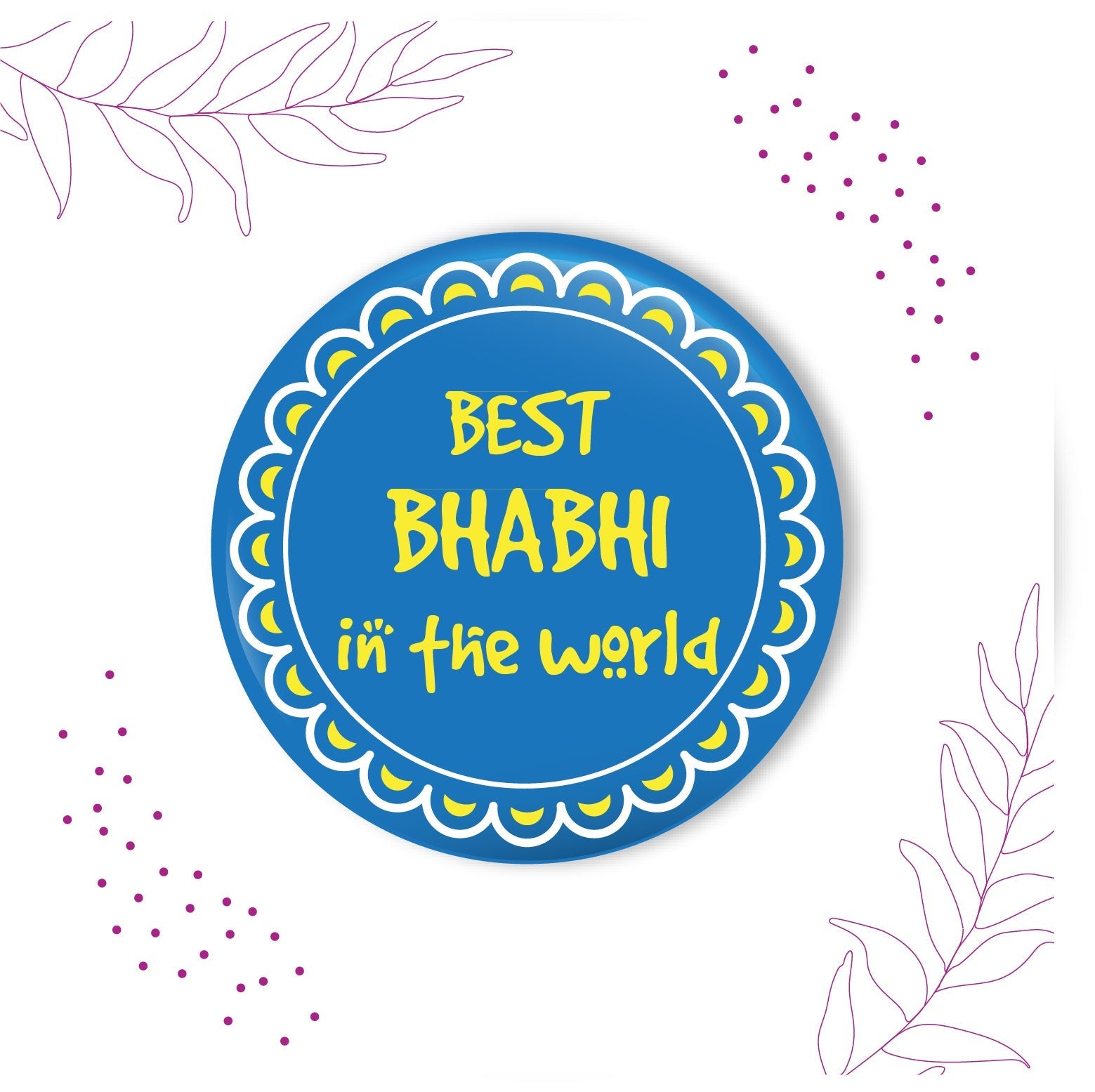 Indianvibez Super Bhaiya Wooden Rakhi, Superman Rakhi for Brother - Kids Rakhi - Swadesiicart