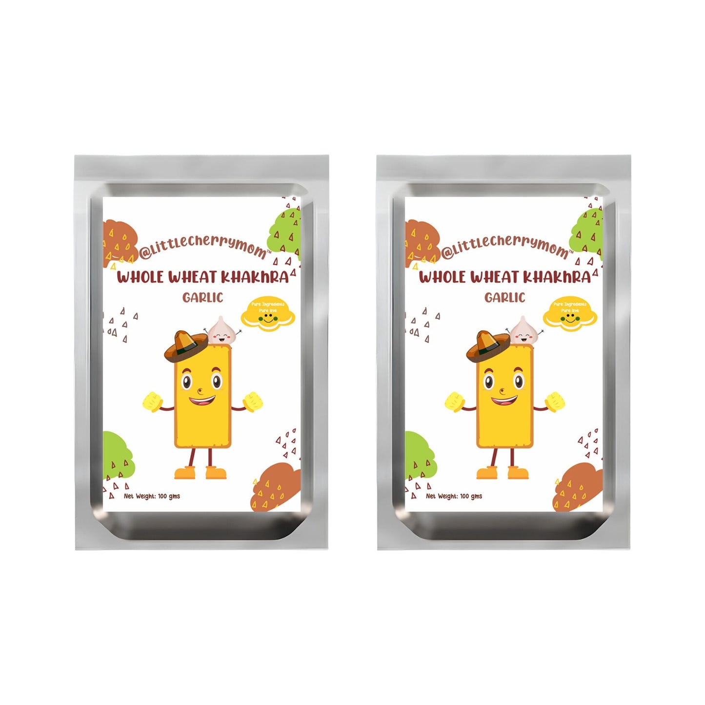 Littlecherrymom Whole Wheat Khakhra ?Garlic | Swadesiicart