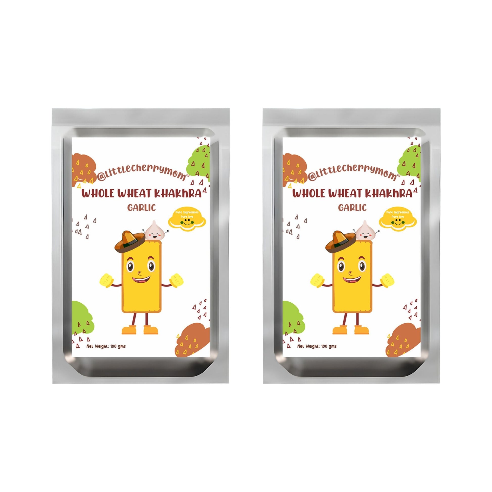 Littlecherrymom Whole Wheat Khakhra ?Garlic | Swadesiicart