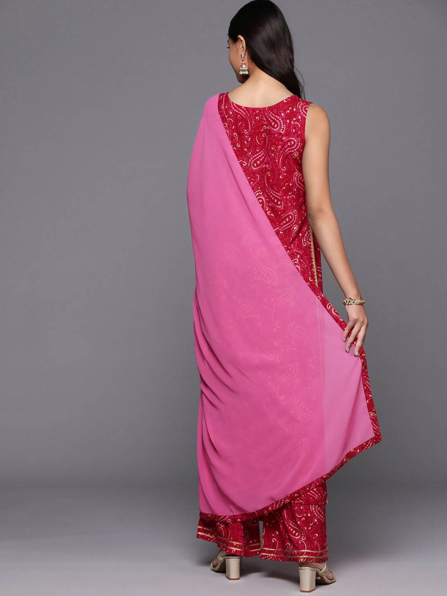 Ahalyaa Women's Traditional wear Kurta Set - Red | Swadesiicart
