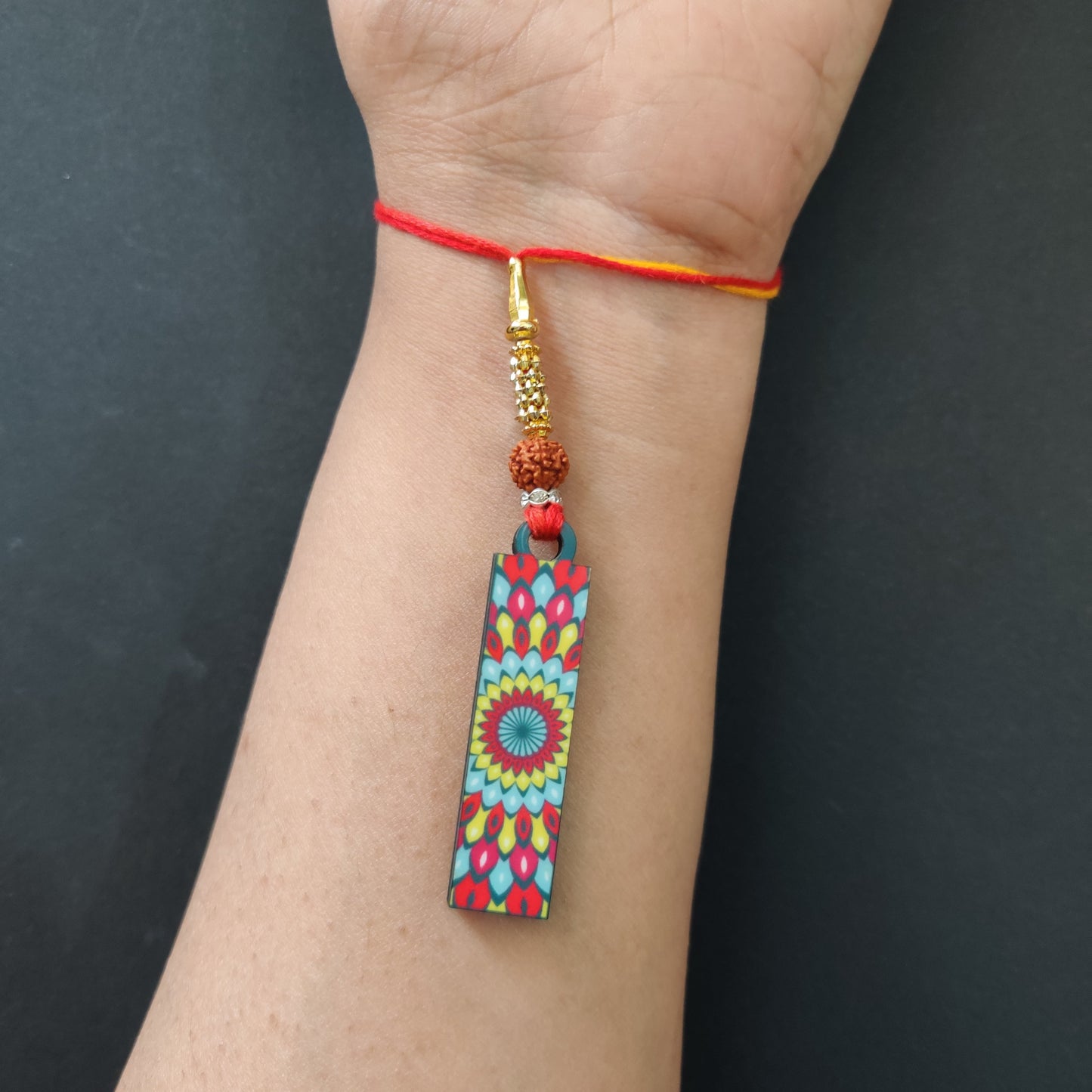 Indianvibez Coffee Wooden Rakhi, Foodie Rakhi for Coffee Lover Brother - Kids Rakhi - Swadesiicart