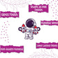 Indianvibez Astronaut Wooden Rakhi, Space Theme Rakhi - Kids Rakhi - Swadesiicart