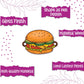 Indianvibez Burger Wooden Rakhi, Food Rakhi for Brother - Kids Rakhi - Swadesiicart