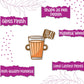 Indianvibez Chai Lover Wooden Rakhi, Food Rakhi for Tea Lover Brother - Kids Rakhi - Swadesiicart