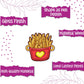 Indianvibez Fries Wooden Rakhi, Food Rakhi for Brother - Kids Rakhi - Swadesiicart