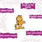 Indianvibez Garfield Wooden Rakhi, Cartoon Rakhi for Brother - Kids Rakhi - Swadesiicart