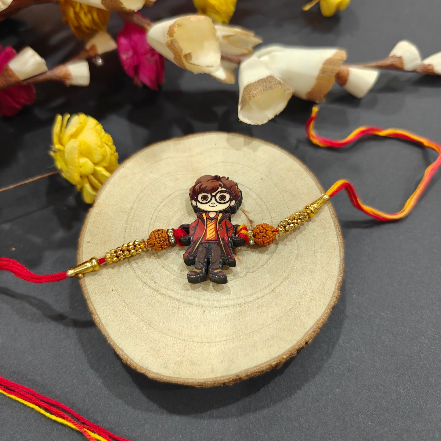 Indianvibez Harry Potter Wooden Rakhi, Character Rakhi for Brother - Kids Rakhi - Swadesiicart