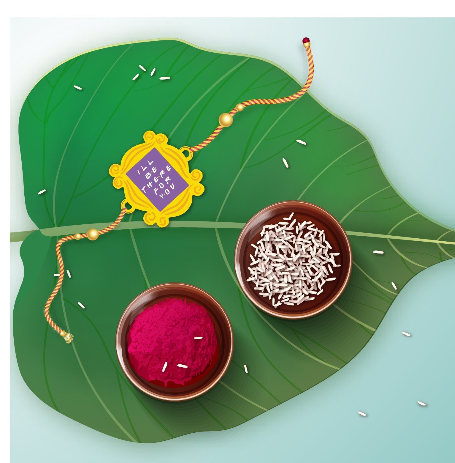 Indianvibez I'll Be There For You Rakhi for Brother , Friends Theme Rakhi India - Kids Rakhi - Swadesiicart