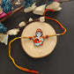 Indianvibez Lord Krishna Wooden Rakhi for Brother, God Religious Spiritual Rakhi - Kids Rakhi - Swadesiicart