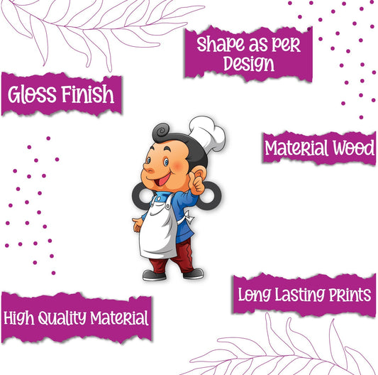 Indianvibez MasterChef Bhai Wooden Rakhi, Rudraksha Rakhi for Brother - Kids Rakhi - Swadesiicart