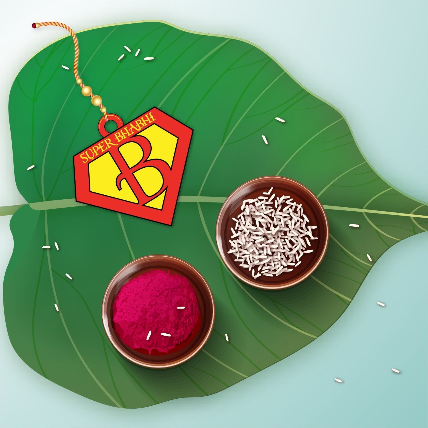 Indianvibez Coffee Wooden Rakhi, Foodie Rakhi for Coffee Lover Brother - Kids Rakhi - Swadesiicart