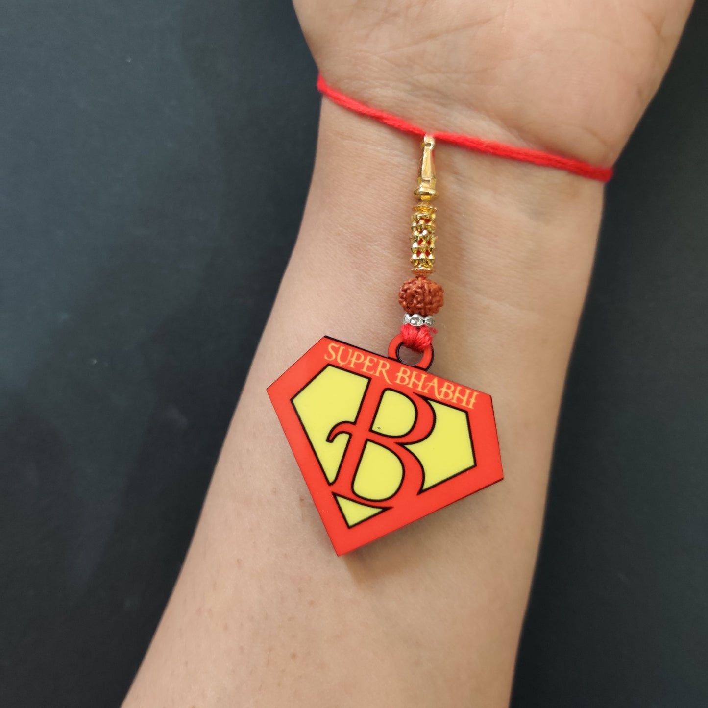 Indianvibez Coffee Wooden Rakhi, Foodie Rakhi for Coffee Lover Brother - Kids Rakhi - Swadesiicart