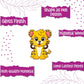 Indianvibez Cute Tiger Rakhi for Brother, Wooden Animal Rakhi - Kids Rakhi - Swadesiicart