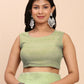 Shree Shyam Fashion Linen Cotton Light Green Saree