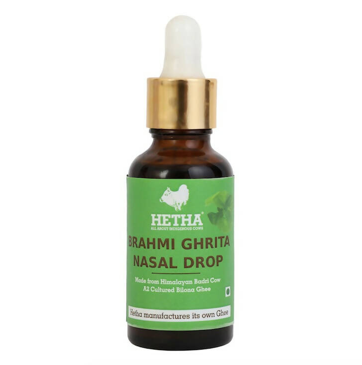 Hetha Brahmi Ghrita Nasal Drop - Hetha Organics LLP
