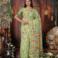 Shree Shyam Fashion Linen Cotton Green Saree