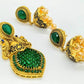 Green Matt Finish Pendant Set | Swadesiicart