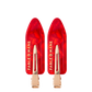 No Crease Red Hair Clips