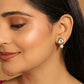 Nuyug 22K Gold Plated Kundan Stone Ethnic Mini Pearl Drop Studs | Swadesiicart
