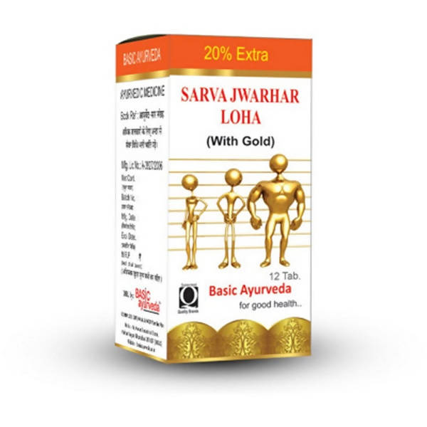 Basic Ayurveda Sarva Jwarhar Loha (With Gold) Tablet | Swadesiicart