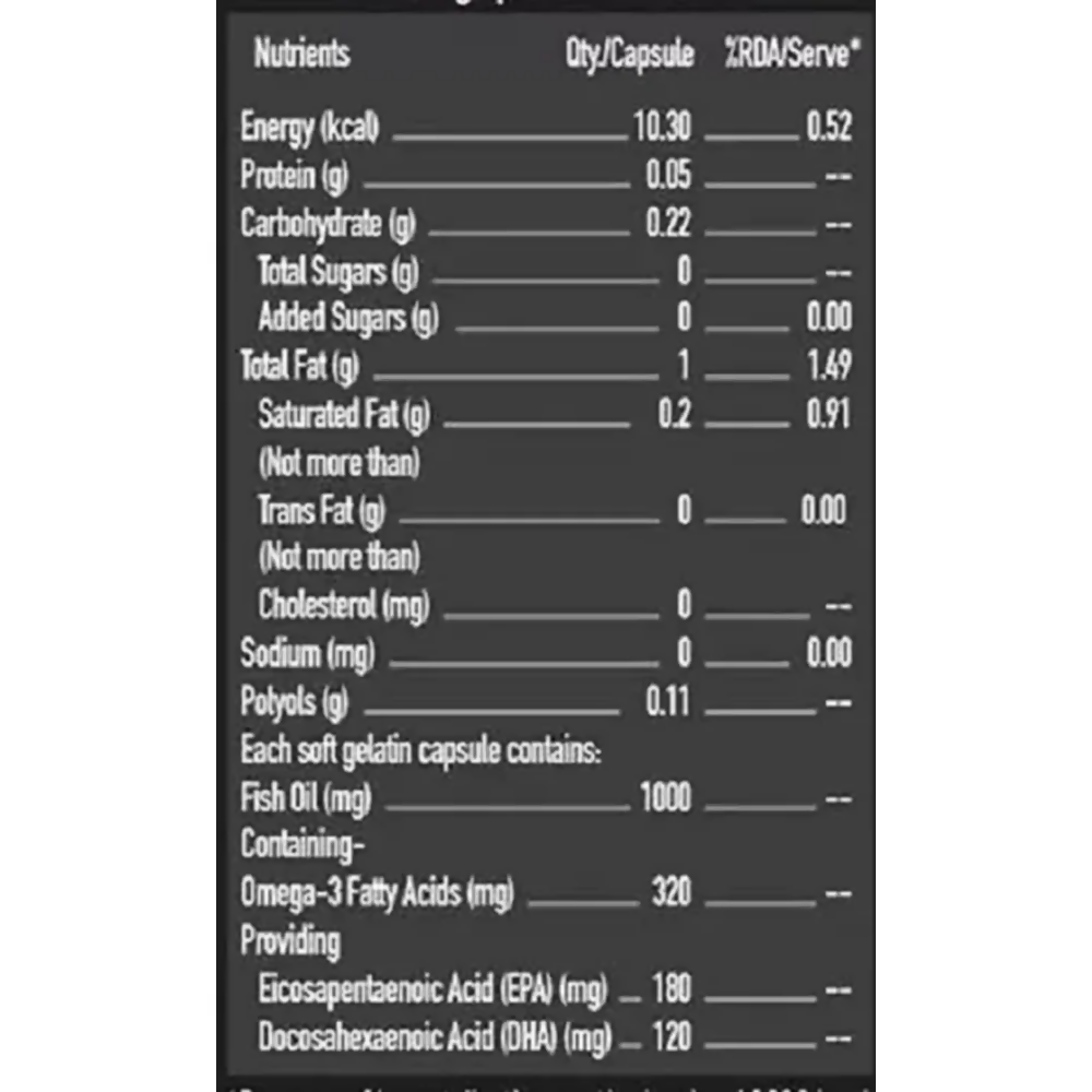MuscleBlaze Fish Oil 1000 Mg Capsules | Swadesiicart