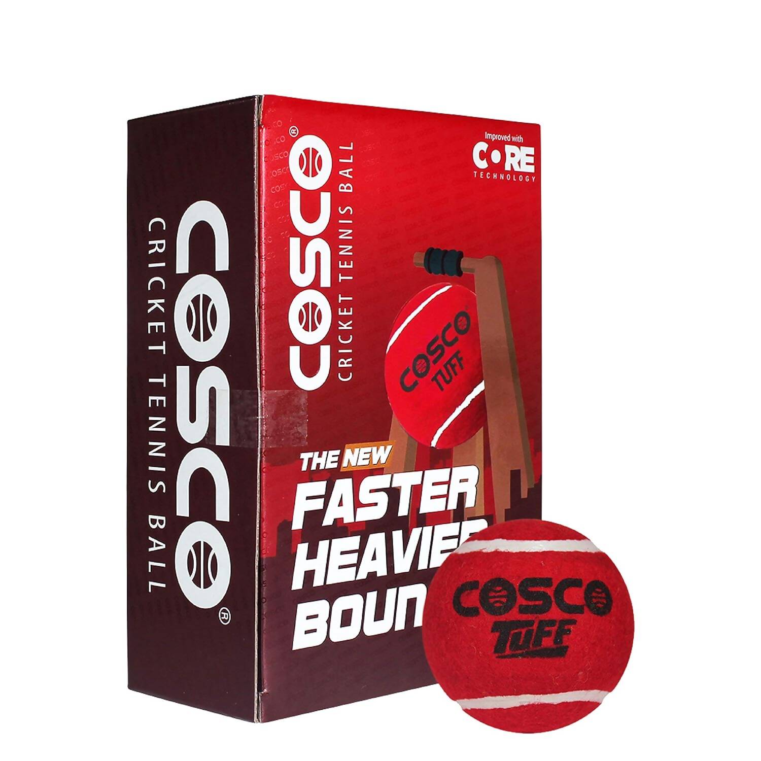 Cosco Tuff Heavy Weight Ball - Red (Pack of 6)