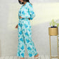 Myshka Women Blue Printed Pastels Co-Ords - Swadesiicart