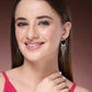 NVR Women's Set of 6 Silver-Plated Contemporary Drop Earrings | Swadesiicart