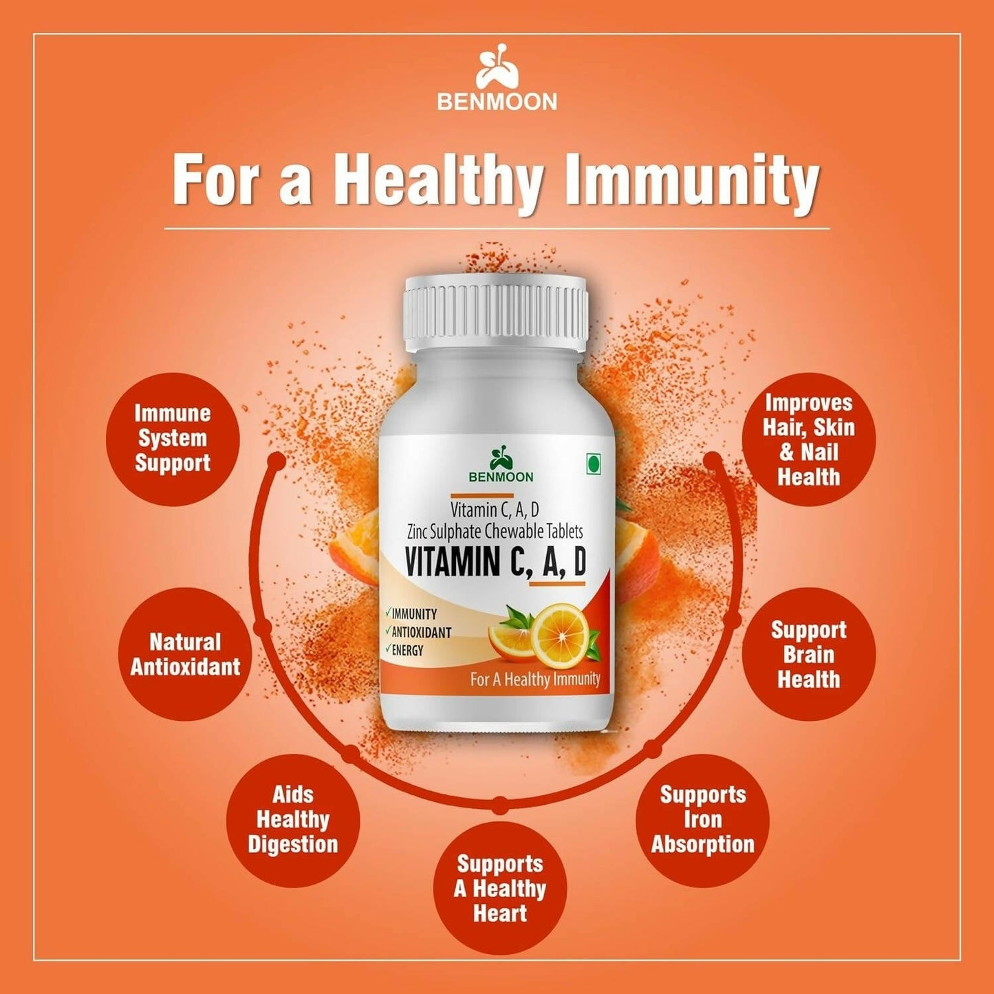 Benmoon Ayurveda C A D Tablets - Swadesiicart