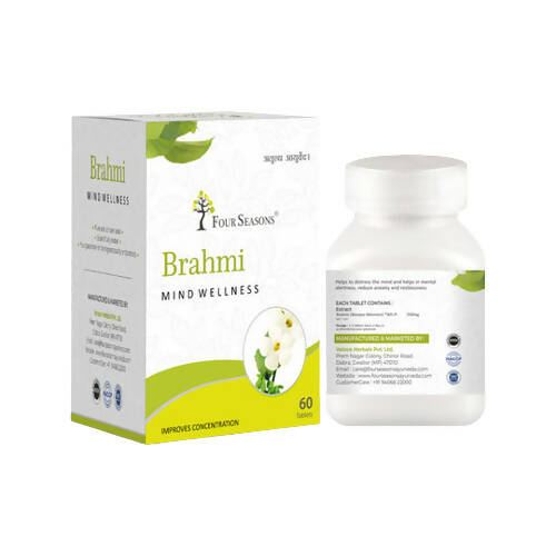 Four Seasons Brahmi Mind Wellness Tablet - Swadesiicart