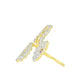 Gold-Polished Alloy Double Finger American Diamond Ring - The Pari | Swadesiicart
