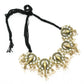 Mominos Fashion Johar Kamal Oxidised Gold-Polished Ganesha Design Necklace Choker Set | Swadesiicart
