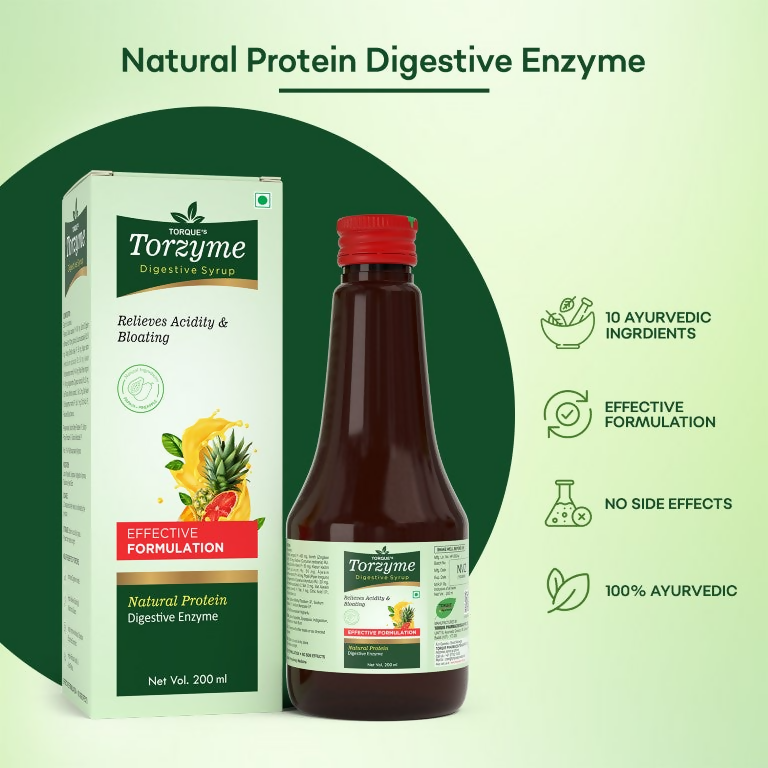 Torque's Torzyme Natural Protein Syrup - Swadesiicart