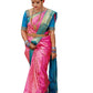 Vamika Weaving Banarasi Jacquard pink Kanjivaram Saree | Swadesiicart