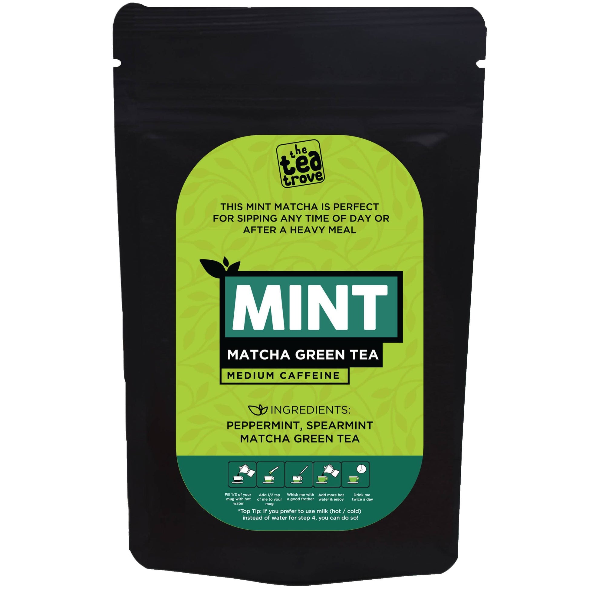 The Tea Trove - Mint Matcha Green Tea | Swadesiicart