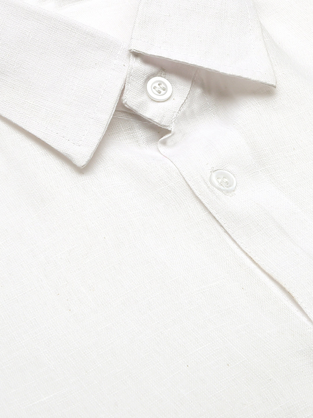 RIAG White Men's Full Sleeves Solid Shirt | Swadesiicart