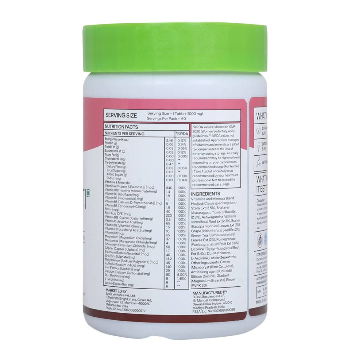 OZiva Daily Women’s Multi Tablets | Swadesiicart