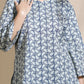 Breathables Abstract Cotton Co-Ord Set – Blue