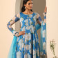 Pomcha Jaipur Blue Gul Fiza Anarkali Set | Swadesiicart