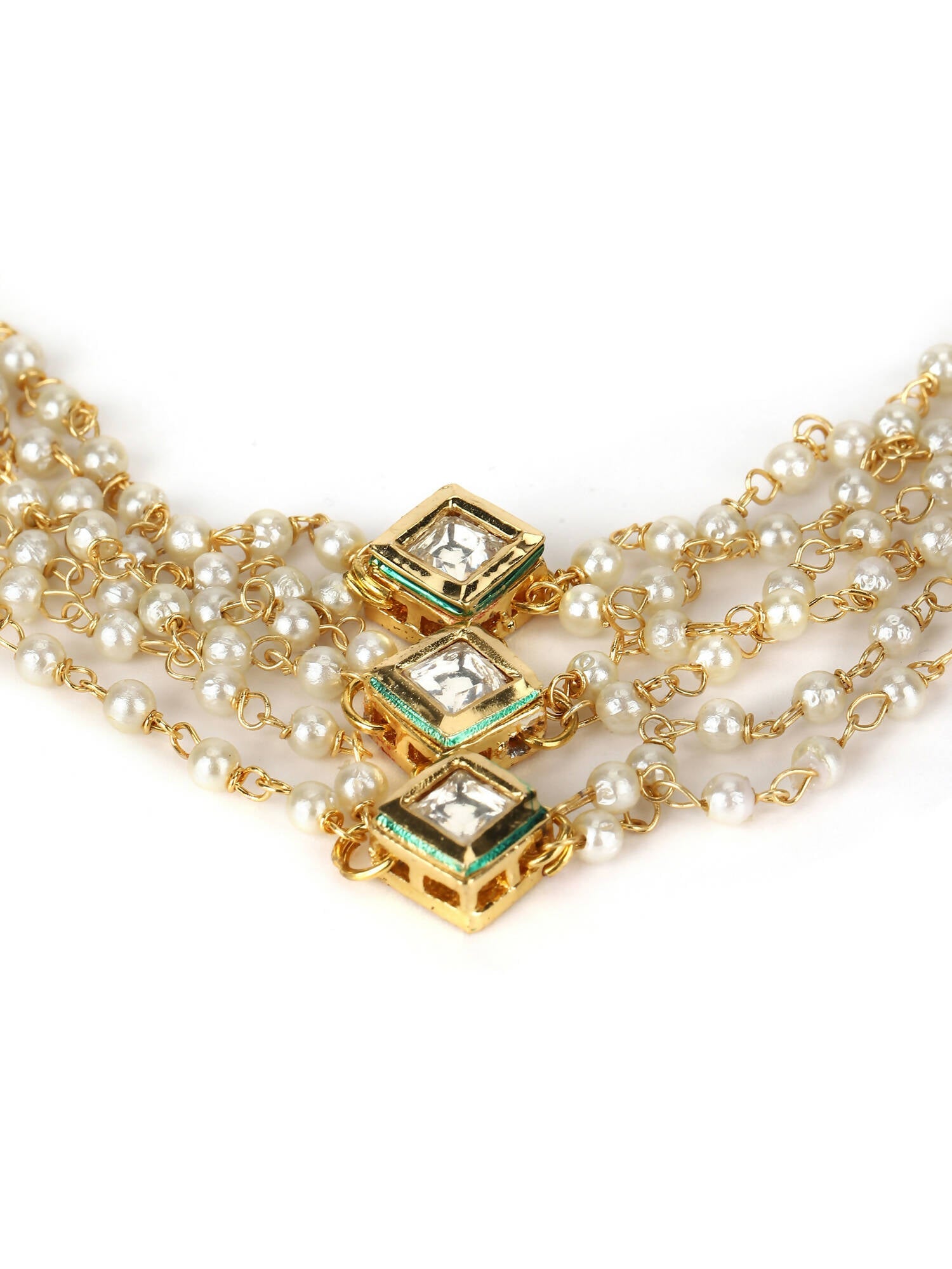 Women's White Bracelet - Ruby Raang - Swadesiicart