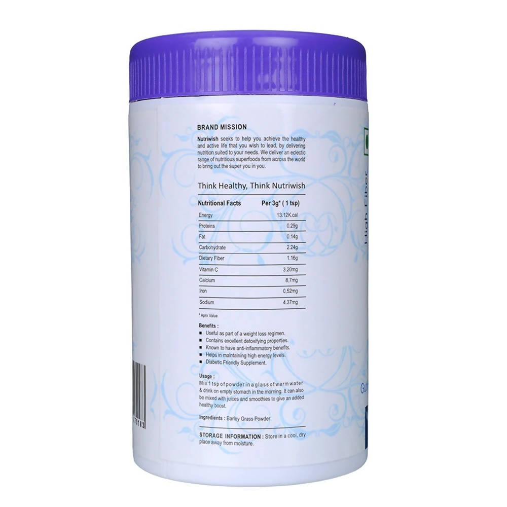 Nutriwish Barley Grass Powder - Swadesiicart