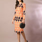 Myshka Women's Multi Printed Round Neck Party Top With Skirt Co-ord set - Swadesiicart