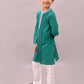Lil Drama Shor-Gul Green Kurta Pyjama Set For Boys | Swadesiicart