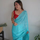 Vamsee Trendy Sequence Sky Blue Georgette Saree - Swadesiicart