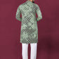 Anaita Green Chikankari Work Viscose Rayon Straight Kurta